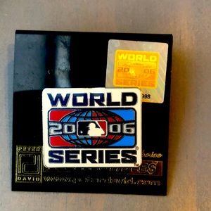 2006 World Series collectible pin with official seal.